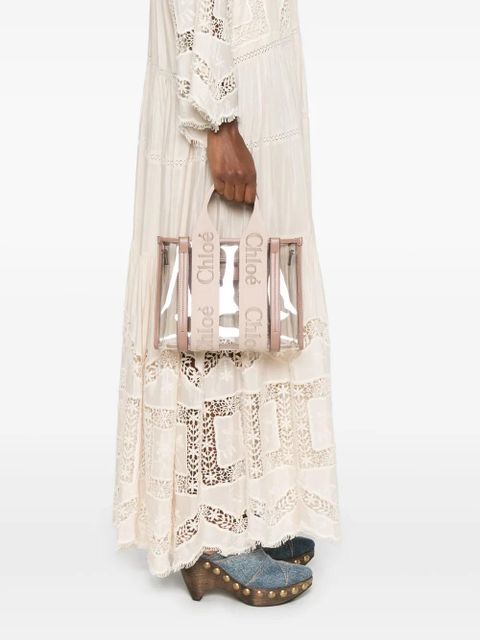 Chloé small Woody tote bag - Pink - zdjęcie produktu nr 2