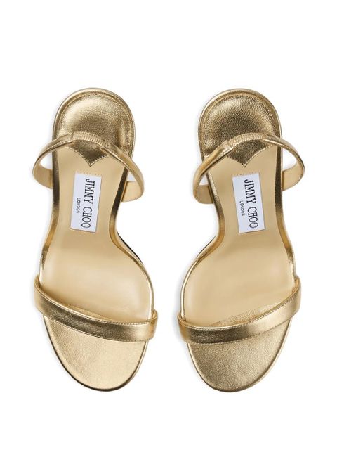 Jimmy Choo Jenn 100 strap sandals - Gold