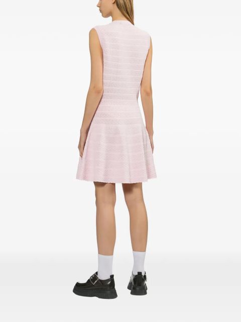 Self-Portrait Diamante mini dress - Pink