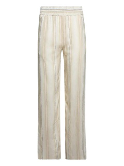 Victoria Beckham striped elastic-waist trousers - Neutrals - zdjęcie produktu nr 1