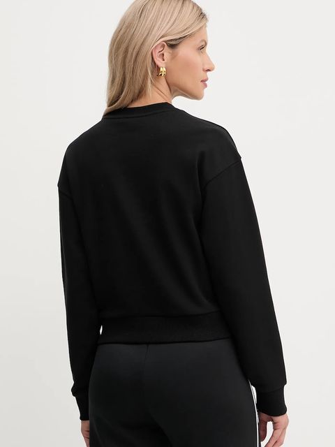 Armani Exchange bluza bawełniana damska kolor czarny z nadrukiem XW001451 AF10830