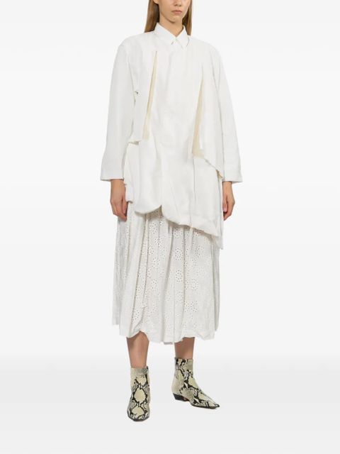 Comme Des Garçons eyelet trousers - White - zdjęcie produktu nr 2