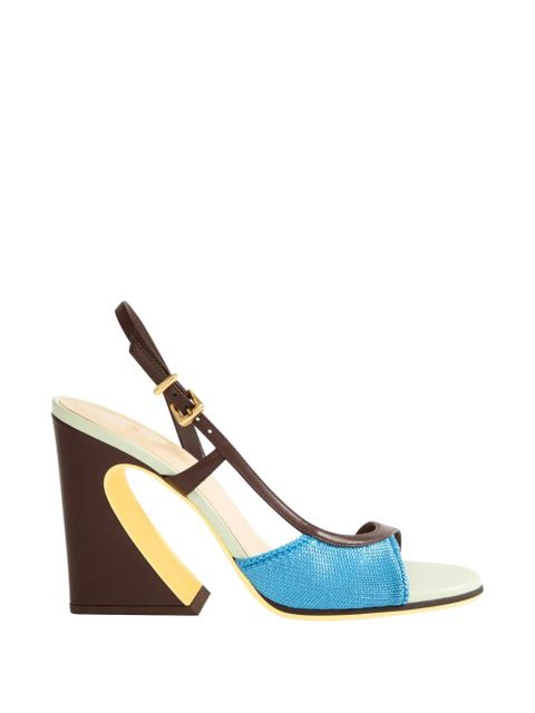 FENDI cutout heel arco pumps - Brown - zdjęcie produktu nr 1
