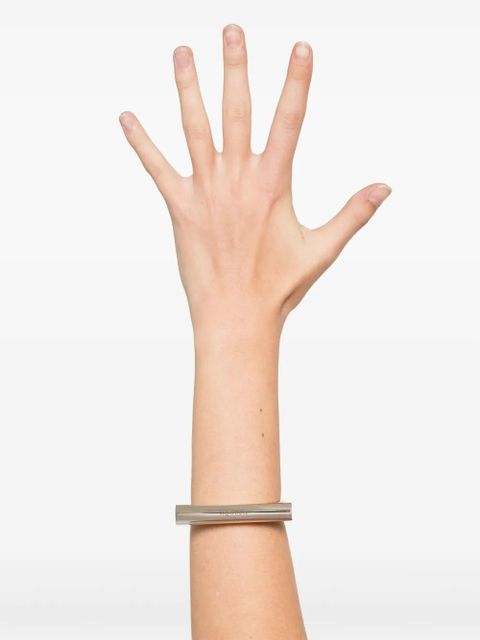 Alexander McQueen short cross-bar bracelet - Silver - zdjęcie produktu nr 2