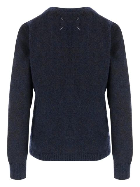 Maison Margiela button-front stitching cardigan - Blue - zdjęcie produktu nr 2