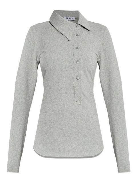 The Attico buttoned collared top - Grey - zdjęcie produktu nr 1
