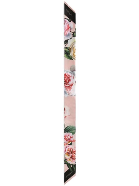 Dolce & Gabbana floral-print headscarf - Pink - zdjęcie produktu nr 1