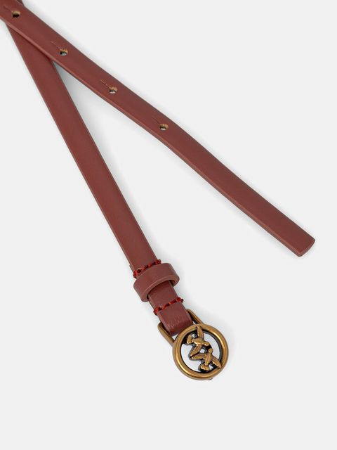 Pinko pasek skórzany damski kolor czerwony 105481 A2QP - zdjęcie produktu nr 2