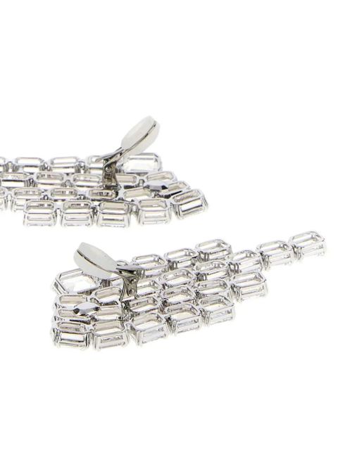 Swarovski Millenia rectangular clip earrings - Silver