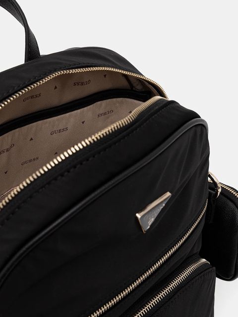 Guess plecak POWER PLAY damski kolor czarny duży gładki HWYG71 24350