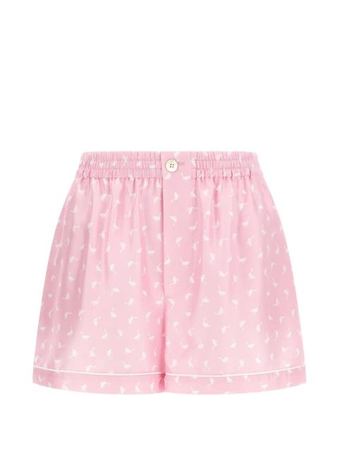 Moschino pleated print shorts - Pink - zdjęcie produktu nr 1