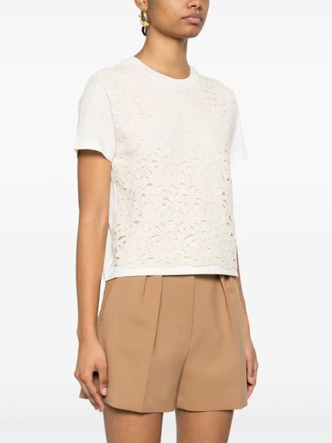 Moncler macramé T-Shirt - White - zdjęcie produktu nr 2