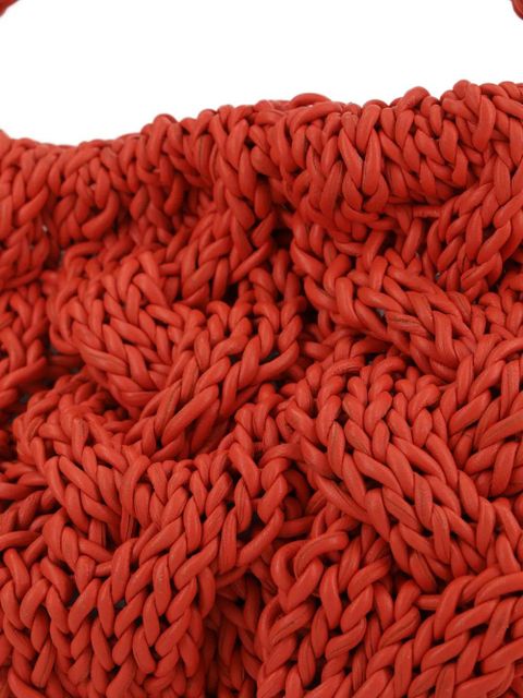 JW Anderson braided leather tote bag - Orange