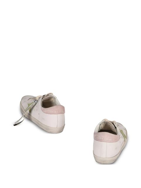 Golden Goose suede star super star trainers - White