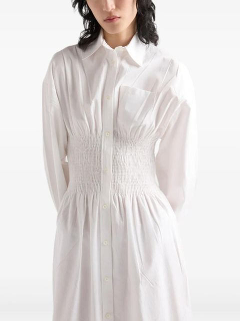 Prada cotton-canvas dress - White
