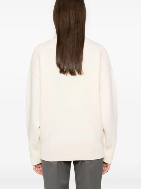 TOTEME double-knit turtleneck sweater - White