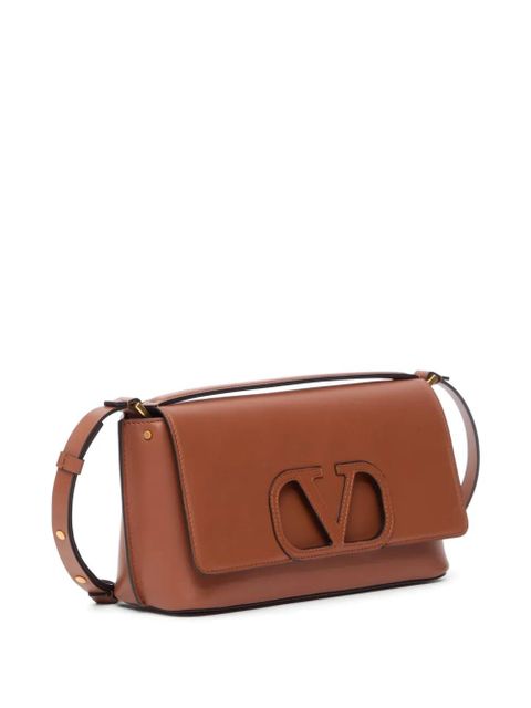 Valentino Garavani Fill Me In shoulder bag in calfskin - Brown