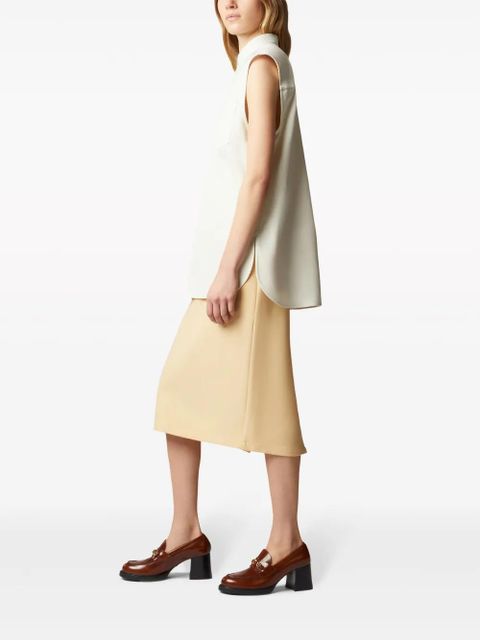 Tod's band-collar sleeveless shirt - White - zdjęcie produktu nr 2
