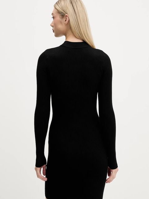 Karl Lagerfeld Jeans sukienka kolor czarny mini dopasowana A4W13010