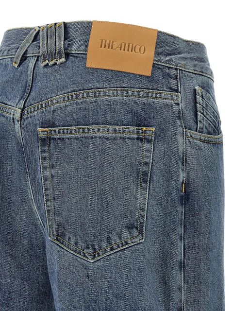 The Attico cut-out jeans - Blue
