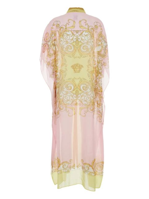 Versace buttoned baroque print dress - Pink - zdjęcie produktu nr 2