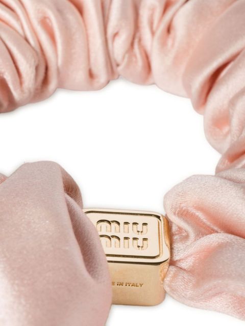 Miu Miu satin scrunchie - Pink - zdjęcie produktu nr 2