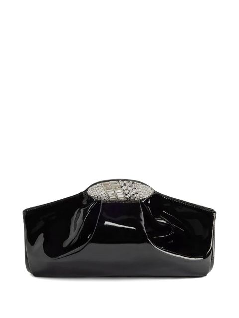 Giuseppe Zanotti GZ DUMPLING goatskin clutch bag - Black - zdjęcie produktu nr 1