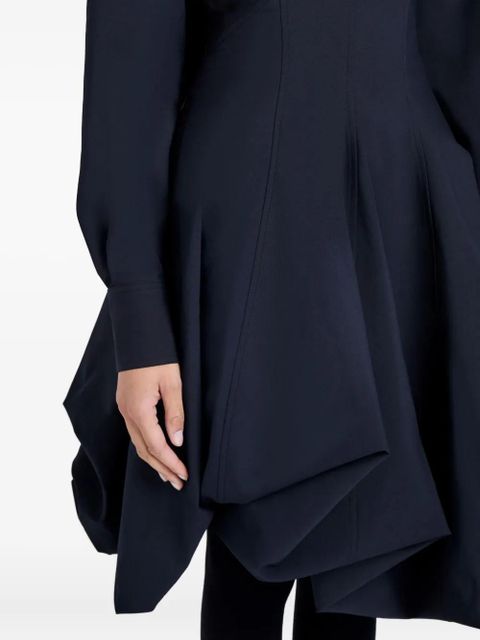 Proenza Schouler bow-detail asymmetric day dress - Black