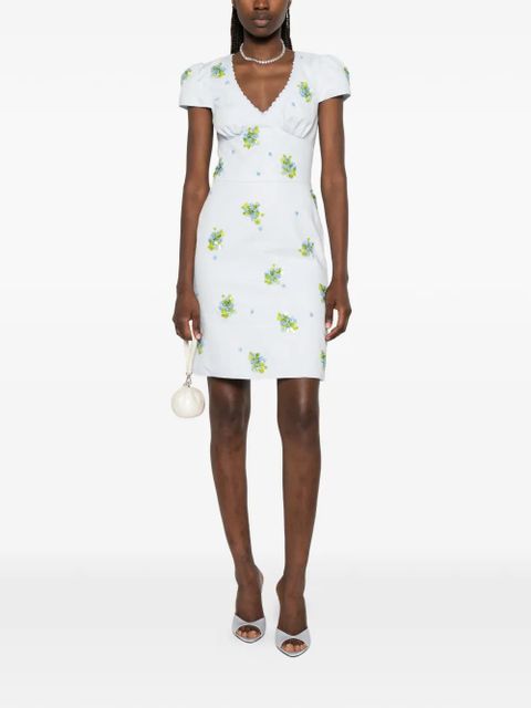 SHUSHU/TONG V-neck mini dress - Blue - zdjęcie produktu nr 2