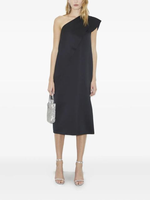 Tory Burch one-shoulder midi dress - Black