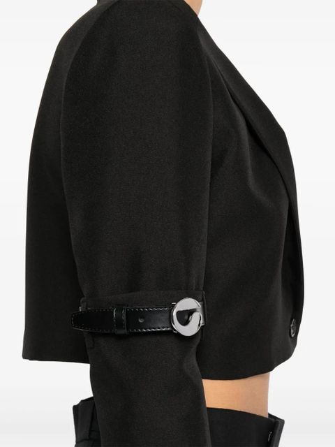 Coperni hybrid cropped blazer - Black