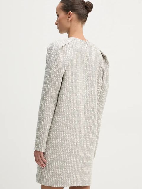 IRO sukienka z domieszką wełny kolor biały mini prosta WM33JULIETTE