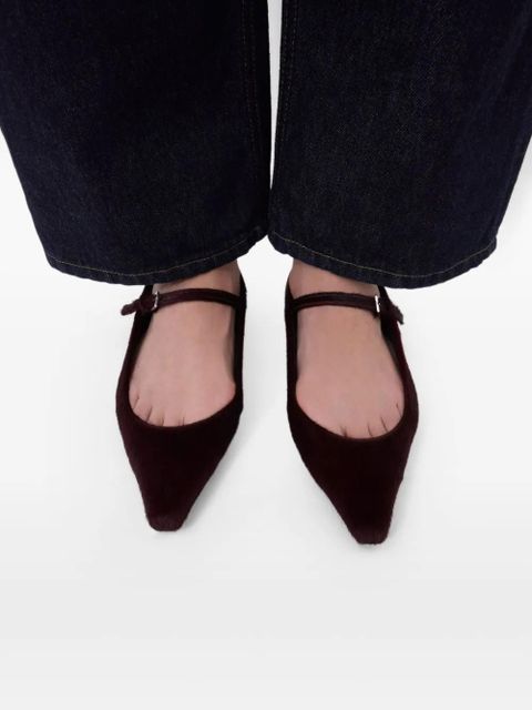 LouLou de Saison Leone pointed-toe ballet flats - Brown