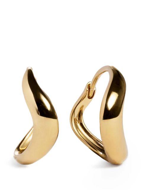 Monica Vinader Swirl huggie earrings - Gold - zdjęcie produktu nr 1