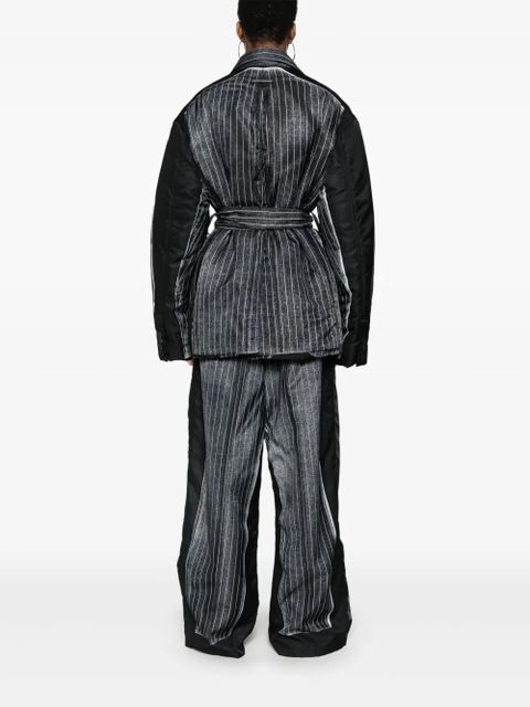 Jean Paul Gaultier trompe-l'oeil padded jacket - Black