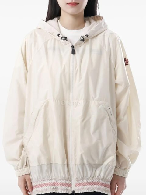 Moncler Grenoble embellished-hem raincoat - Neutrals - zdjęcie produktu nr 1