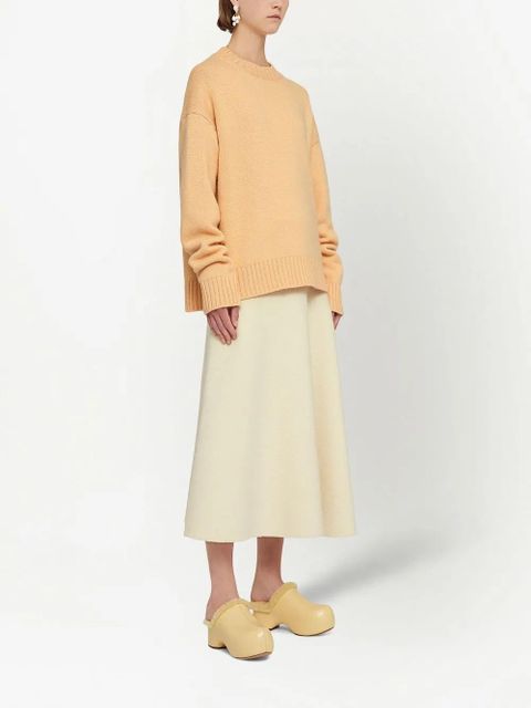 Jil Sander extra-long sleeve sweater - Orange