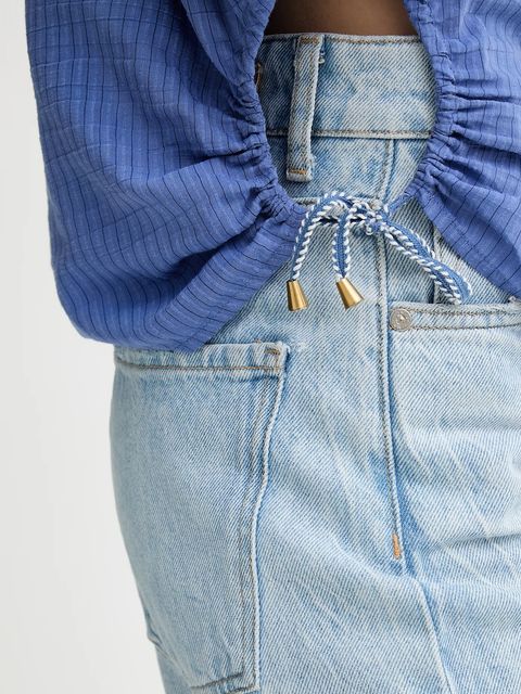 Sessun koszula damska kolor niebieski relaxed z kołnierzykiem klasycznym 25110036