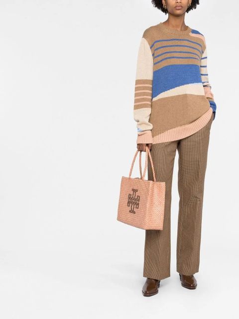 Tory Burch McGraw Dragon woven tote bag - Neutrals - zdjęcie produktu nr 2
