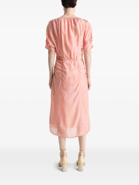 LEMAIRE chiffon midi dress - Pink