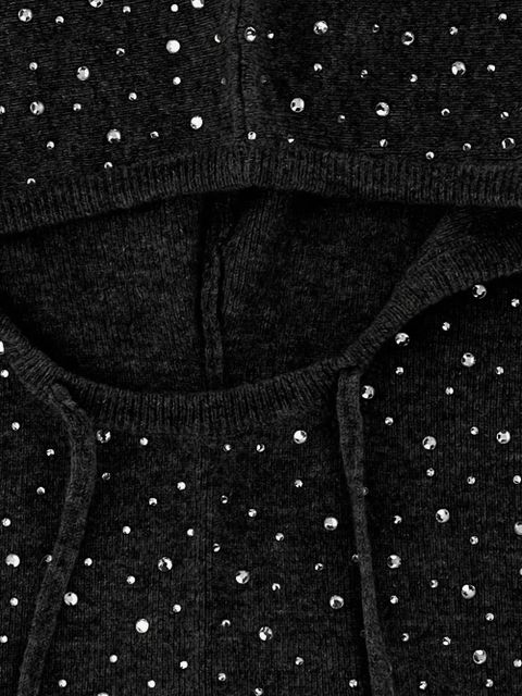 PINKO crystal-embellished wool balaclava - Black