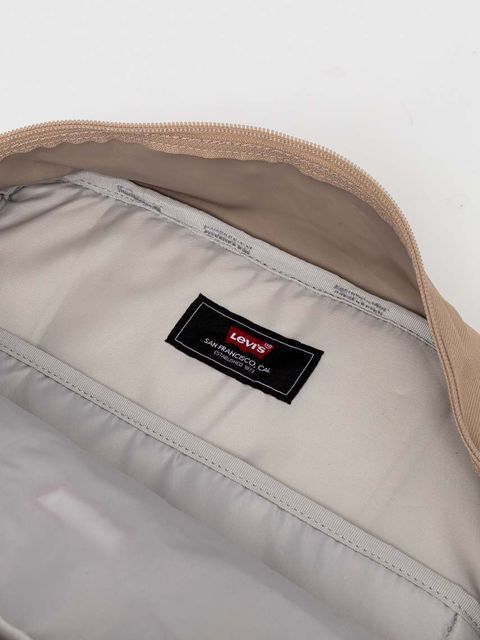 Levi's plecak kolor beżowy duży gładki