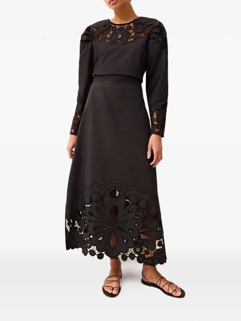 Marie Oliver Dori lace long-sleeve blouse - Black - zdjęcie produktu nr 2