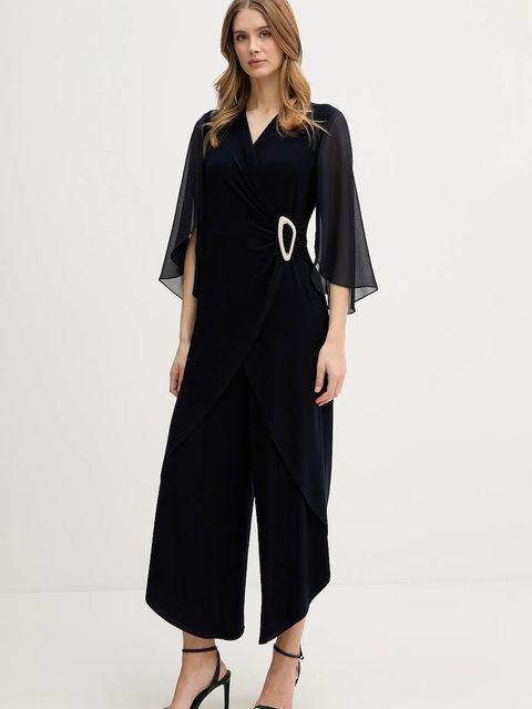 Joseph Ribkoff kombinezon kolor granatowy z dekoltem w szpic 261783