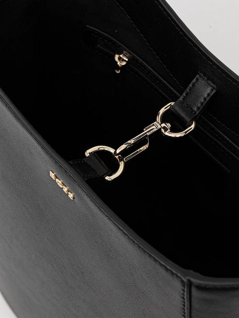 BOSS torebka skórzana kolor czarny 50552149