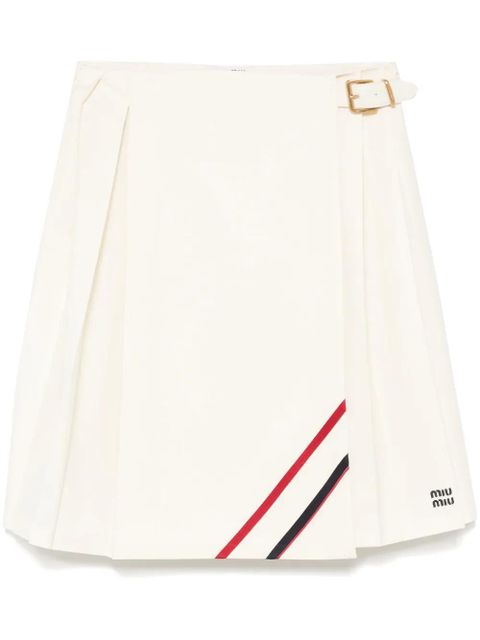 Miu Miu pleated mini skirt - Neutrals - zdjęcie produktu nr 1