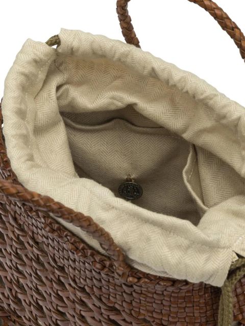 DRAGON DIFFUSION Santa Cano woven leather tote bag - Brown