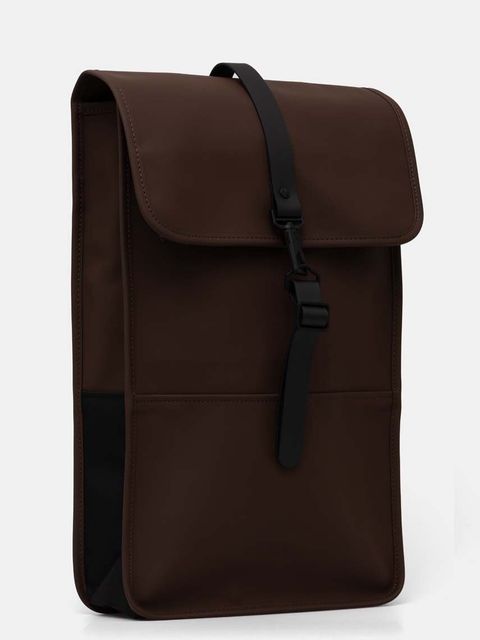 Rains plecak Backpack W3 kolor brązowy duży gładki 13000-23