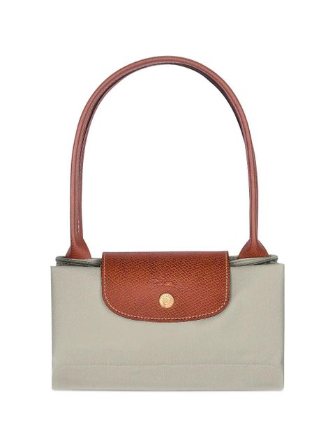 Longchamp Le Pliage Original leather-trim tote bag - Grey