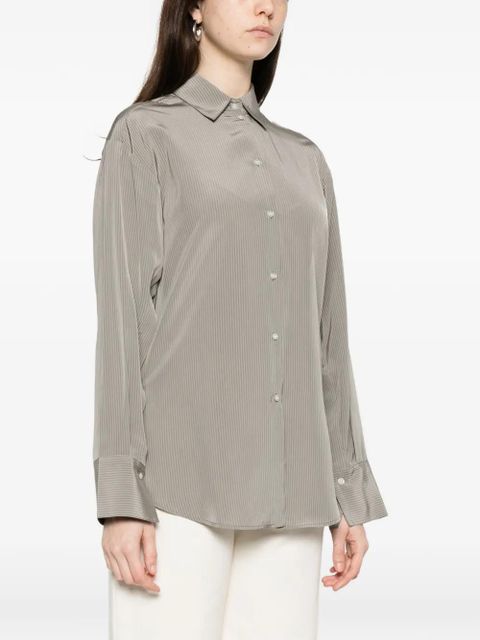 Róhe striped button-down shirt - Grey